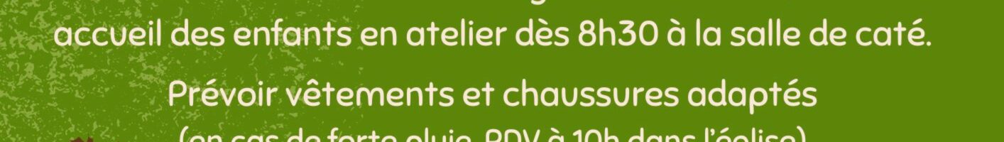 Église en marche – dimanche 19 octobre